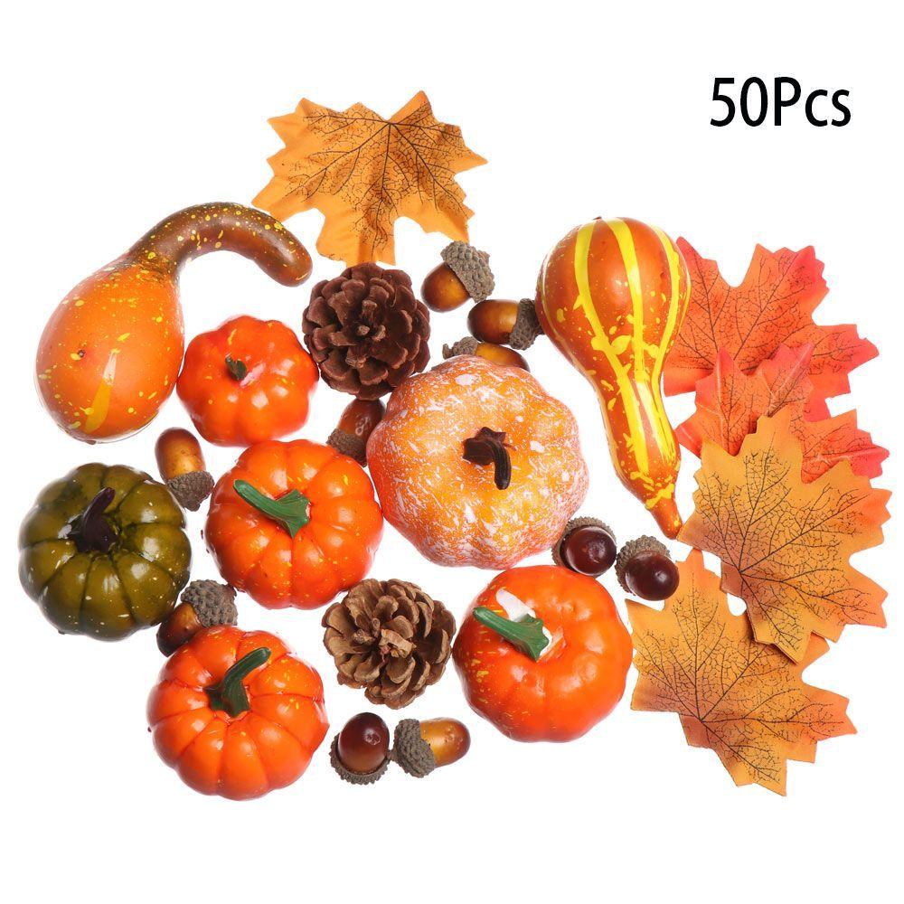 Faux Decoration Lifelike DIY Craft Simulation Props Halloween Artificial Pumpkin Fake Vegetable