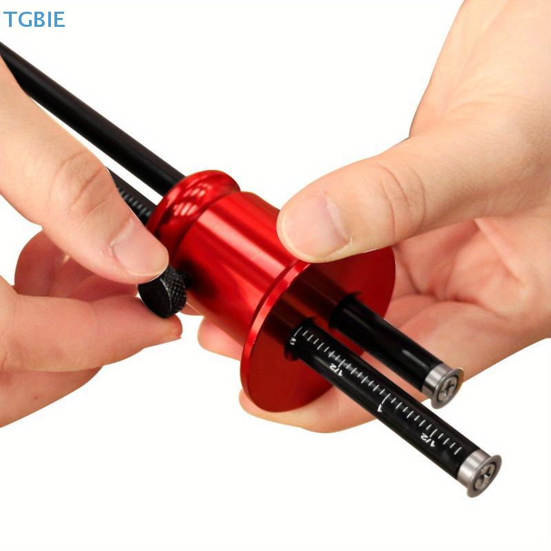 Double Head Wheel Marking Gauge Aluminum Parallel Line Drawing Tool Woodworking Marking Scriber Ruler With Metric And Inch Scale