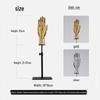 Electroplated Jewelry Display Stand: Mannequin Hand for Clothing Store Window, Glove Rack, and Ornament Display