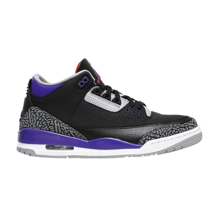 

Jordan 3 Retro Black Court Purple 36