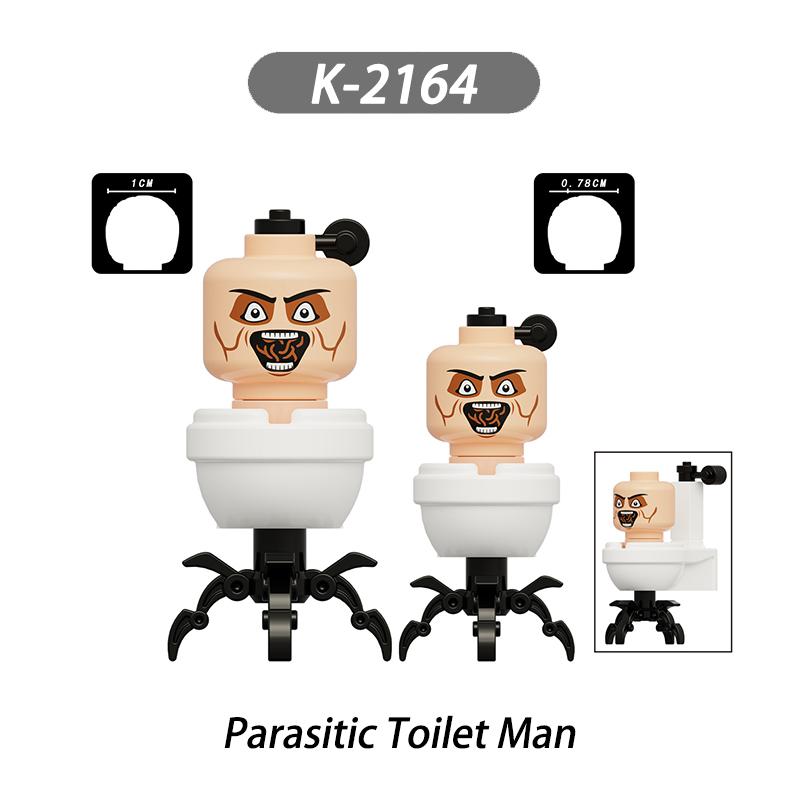 MOC Skibidi Toilet Man Vs Monitor Building Blocks The Audio and Camera Man Toys For Children Christmas Birthday Gift