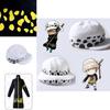 Exquisite One Piece Trafalgar Law Cosplay Costume Set With Cloak Pants And Hat