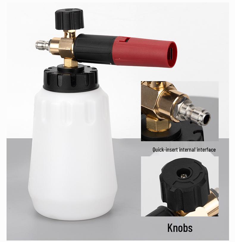 High-Pressure Big Mouth Car Wash Foam Sprayer - Fan-Shaped Snow Foam Gun