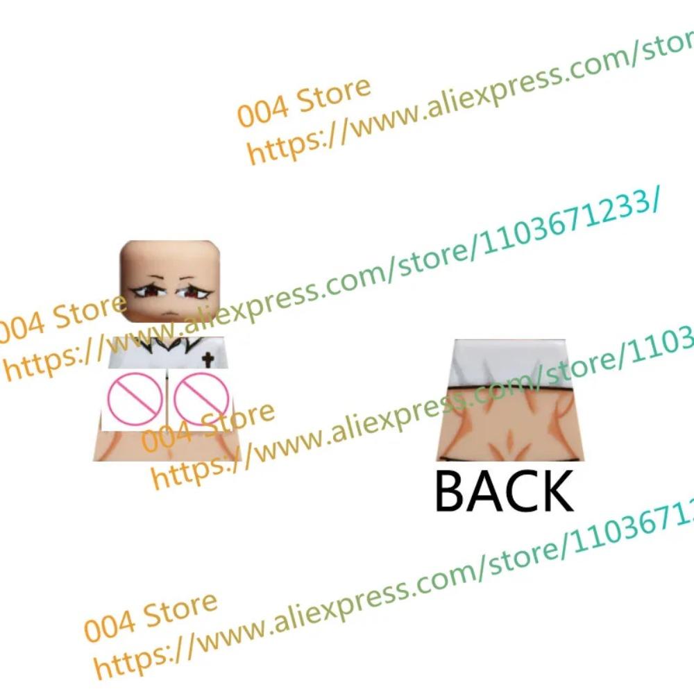 18+ Adult Building Block MOC Anime Action Figure Sexy Model Date Cartoon Swimwear Girl Hair Kit Ornament Toy Gift Collection F31