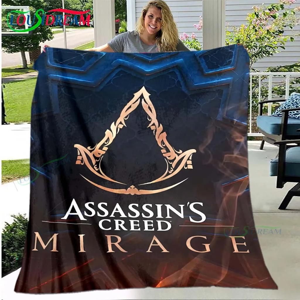 Spel Assassin’s Creed Valhalla Mjuk Filt Sport Vardagsrum Sovrum Soffa Sängfilt Gåva Resa Kontor Lunchrast Filt