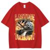 Lustiges Laktoseintolerantes Vintage Meme T-Shirt Milch Käse Diät Fitnessstudio Workout T-Shirts Damen Y2k Mode T-Shirts Streetwear Tops