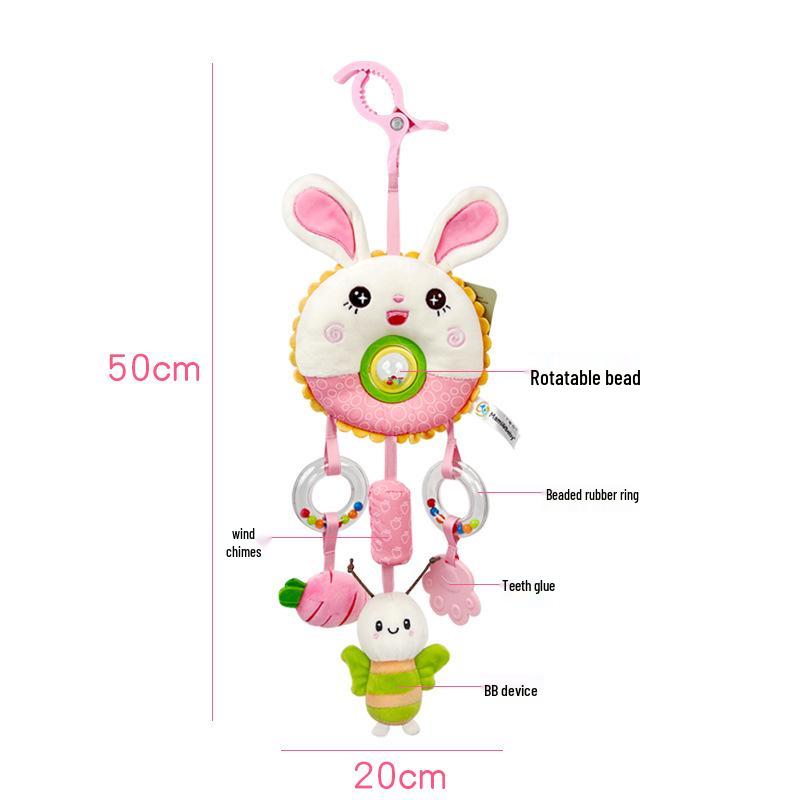 

Мобиль для кроватки Mamibeby с вращающимися бусинами и животными