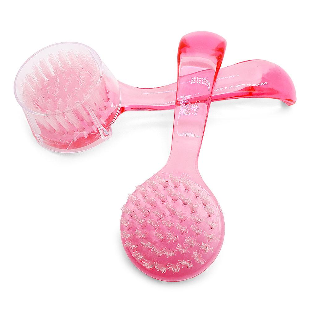 Round Head Nail Art Brush – Long Handle, Soft Bristles for Nail Cleaning, Multifunctional Plastic Dust Brush