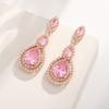 Elegant Water Drop Zircon Earrings For Women With Sparkling Cubic Zirconia And Highend Style