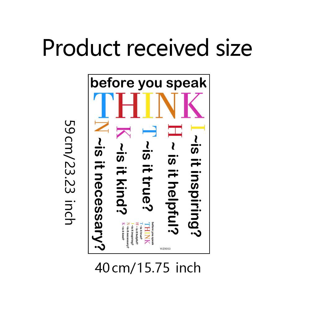 

WZ9053 Нарисованный английский слоган для спальни, гостиной, кабинета, коммерческого помещения, ландшафтного дизайна, декоративные настенные наклейки 40*59cm/WZ9053