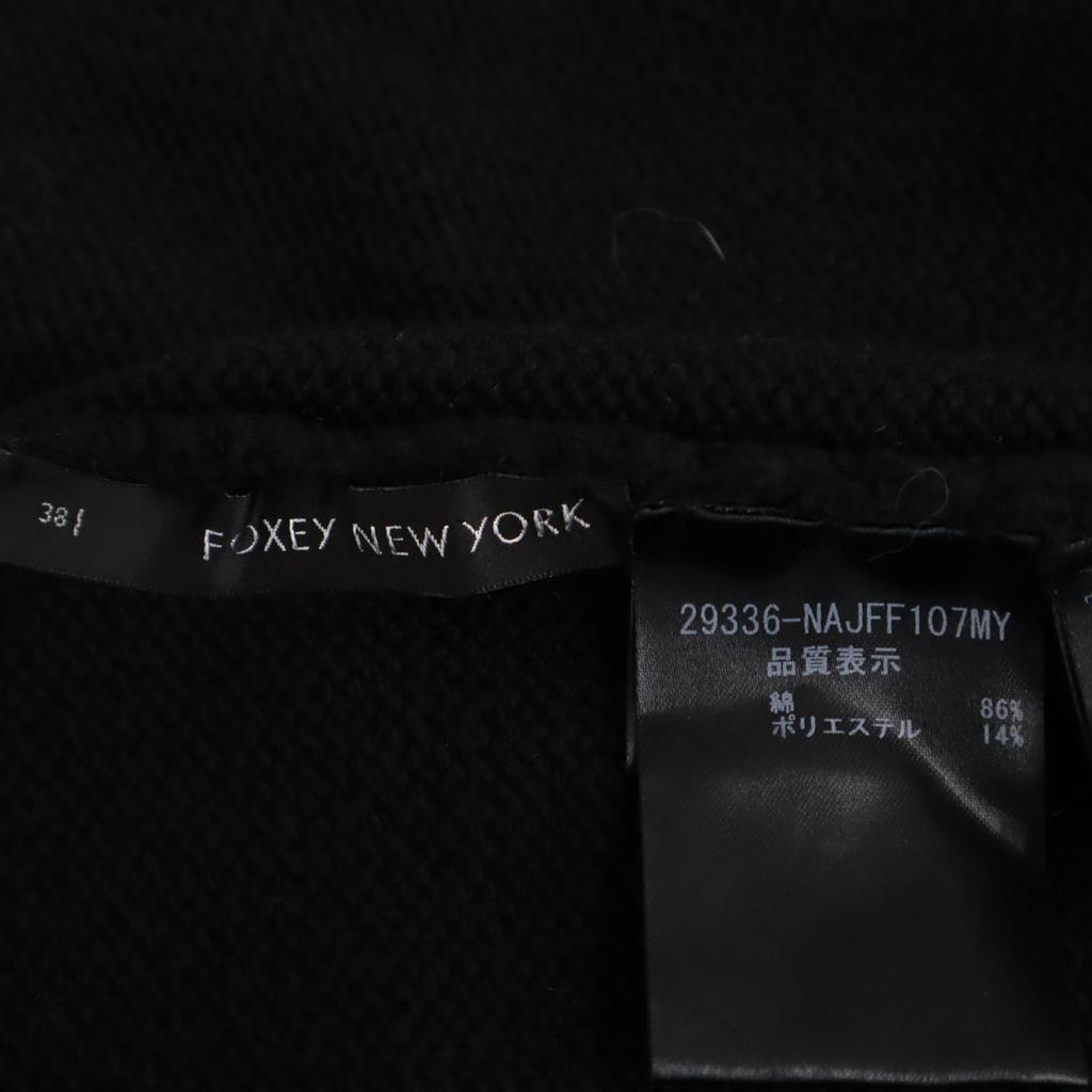 FOXEY NEW YORK Long Sleeve Cardigan 38 Black Women Used