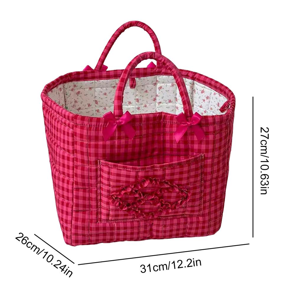 Fabric Storage Baskets with Handles Boho Tote Organizer Large Capacity Collapsible Laundry Hamper for Daily Travel Work