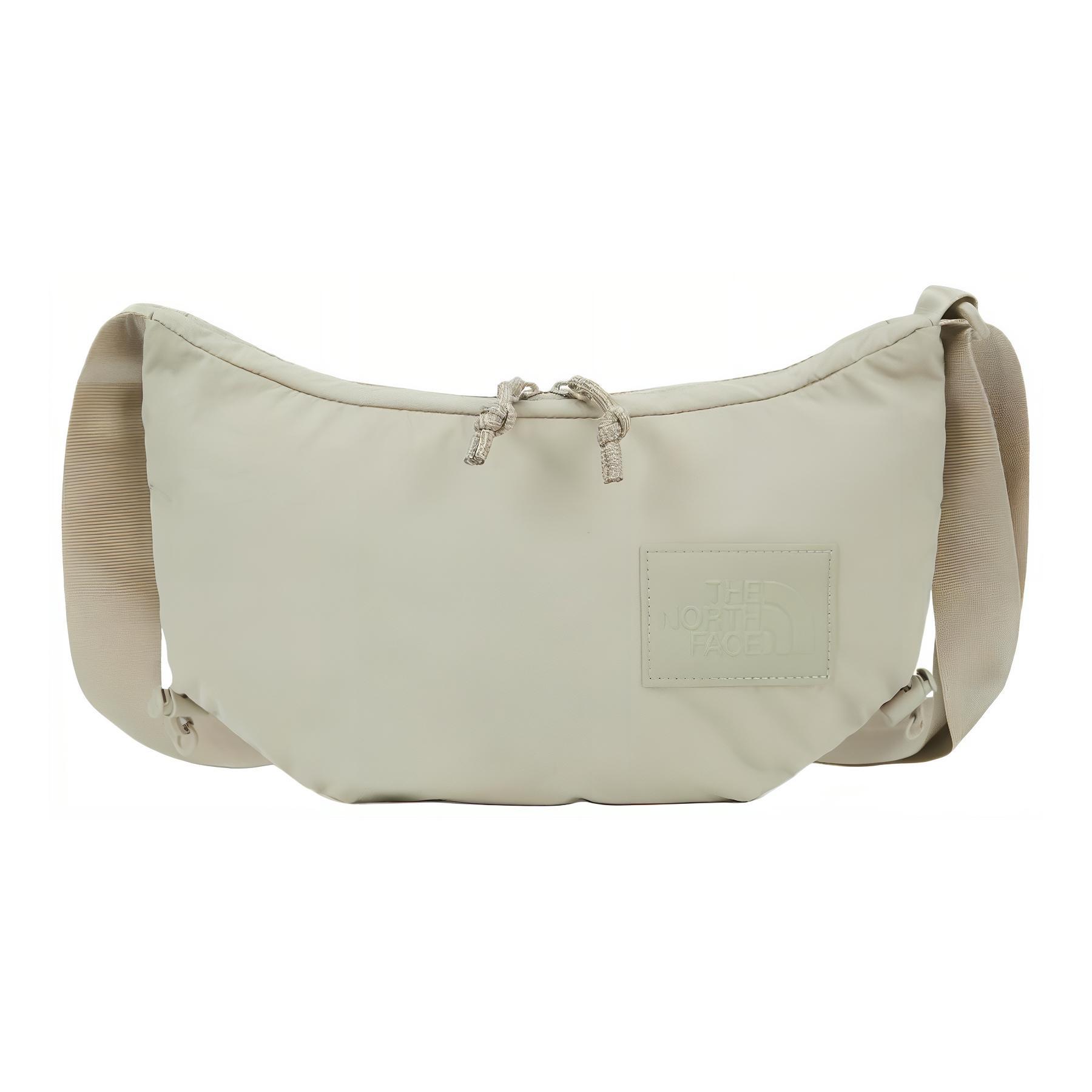 

The North Face 3L Never Stop Minimalist Brand Print Versatile Shoulder Crossbody Bag Outdoor Women bags Gray Beige NN2PQ84B Gray & Beige