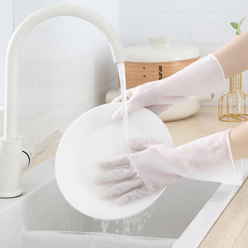 Küchen Gummihandschuhe Haushaltsreinigungshandschuhe Gummi Wasserdicht Abwaschhandschuhe für Küche Geschirr Gartenarbeit