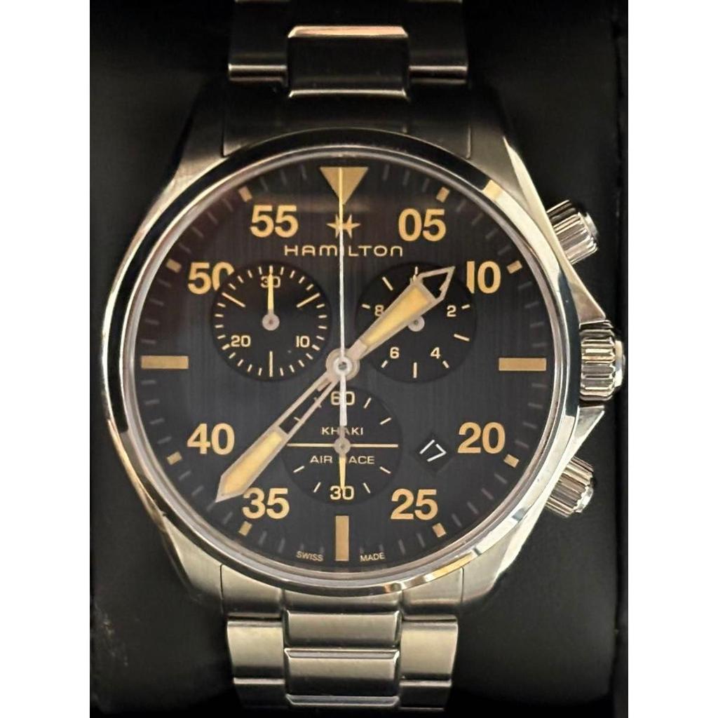 Used HAMILTON Khaki Aviation Pilot H767220 Very Good Condition