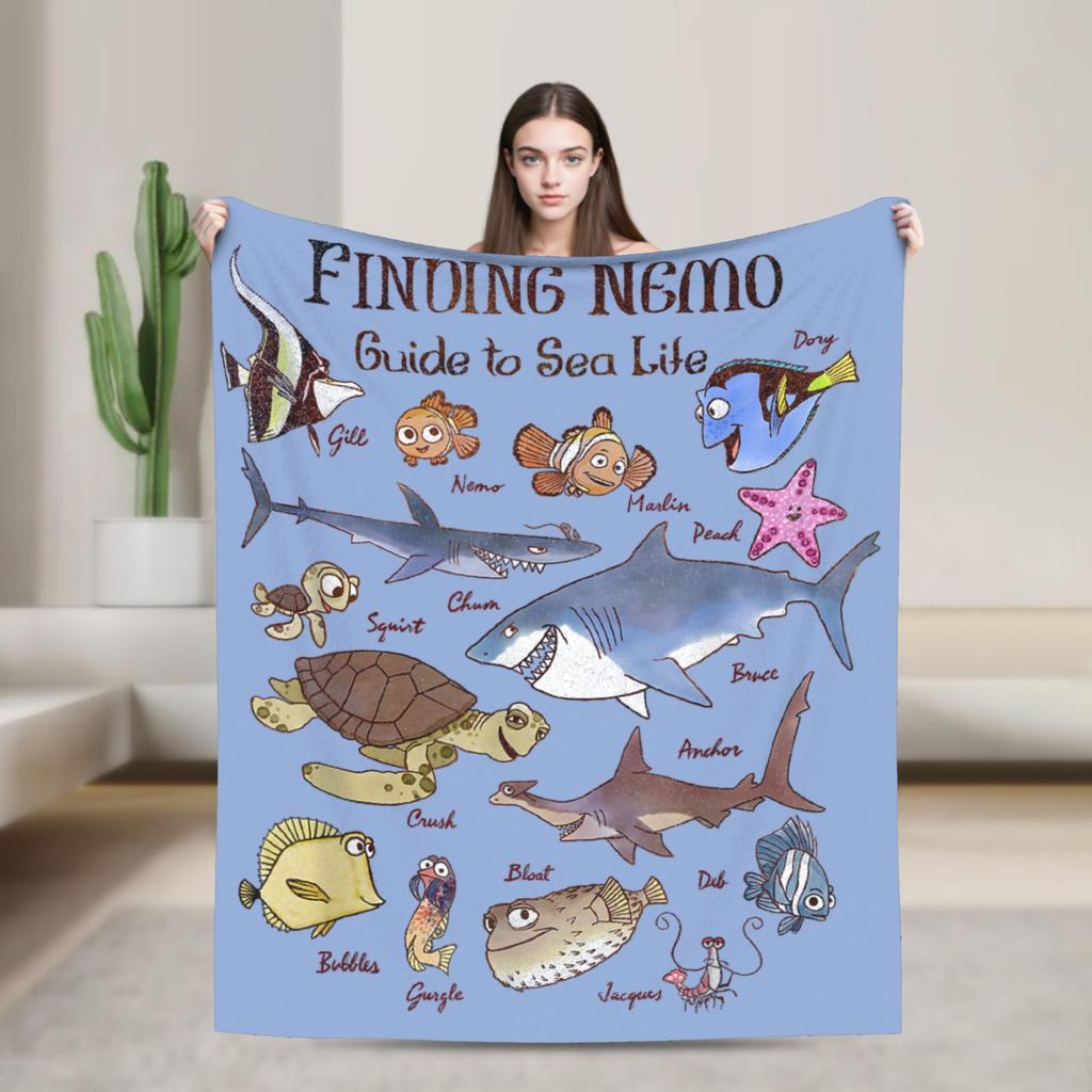 Finding Nemo Dory How Are You Graphic Blankets  Flannel Funny Soft Throw Blankets for Home Spring/Autumn Travel