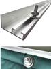 Aluminum Alloy Keel Track Accessories for Magnetic Suction Door Curtain, Adjustable Side/Top Mount Slide Rail
