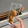 Transparent Square Back Tube Case Casing Protection For iPhone 13 16 ProMax 12 15 Plus 14 Pro Max 11 Anti-Oxygen,Funny Bear Pattern
