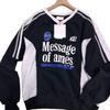In Stock Pre-order! Korean AM*S American Retro Academy Style Round Neck Plus Velvet Hoodie - Yoon Jeonghan Inspired.