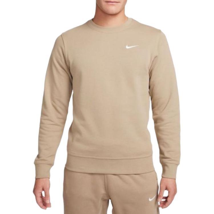 Nike T Shirts Men's Beige Crew Neck Moderate Straight Fit 637903-247