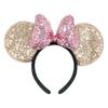 Handmade Mouse Ears Headband for Women and Girls Polka Dot Bow Minnie Ears Costume Accessories Hair Hoop Party Headwear