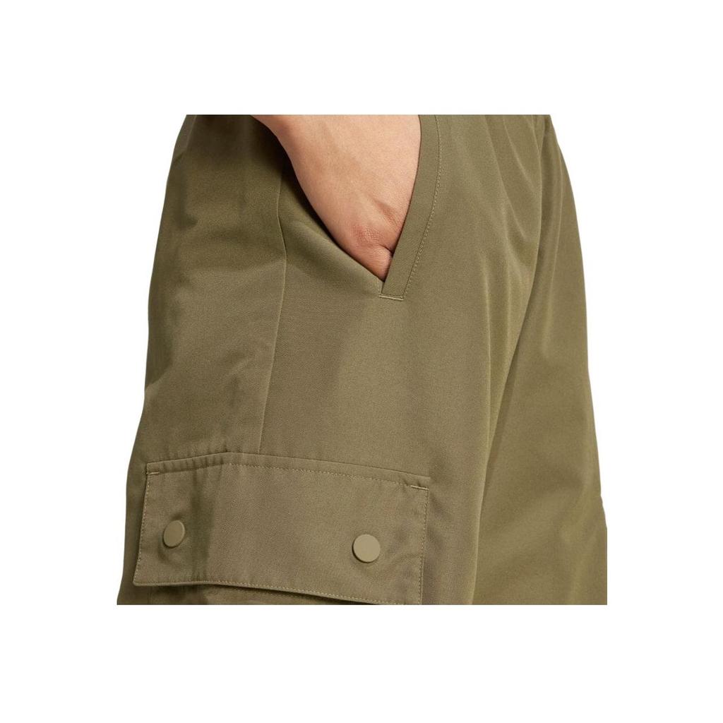 Adidas Originals Solid Color Comfortable Loose Fit Multi-Pocket Cargo Pants Women Pants Olive IX9972