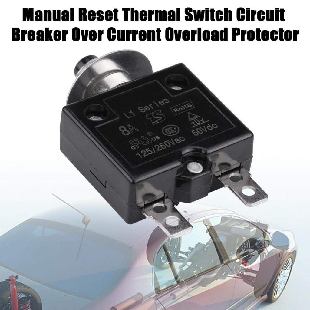 Yctze ZE-700-18 ZE-700S-10CLB BREAKER 8 Amp Circuit Breaker Manual Reset Circuit Breaker Overcurrent Protector