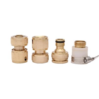 4Pcs Brass Universal Garden Water Hose Fittings Corrosion Resistant For Home And Commercial Irrigation Systems