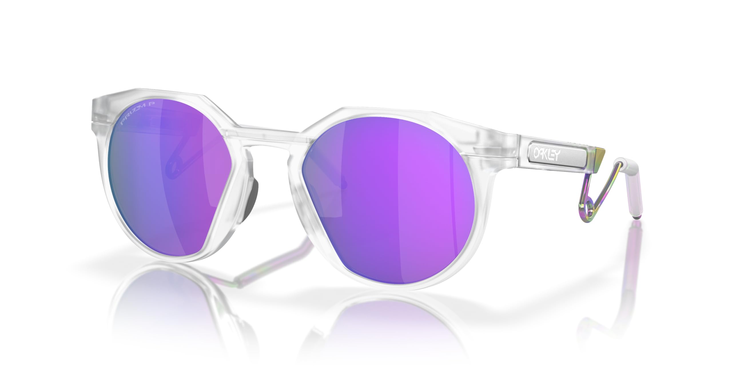 

Oakley Sunglasses OO9279 HSTN Metal Matte Clear Violet Lens 52 Frame/Prizm