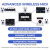 CME WIDI Jack Bluetooth MIDI Adapter DIN-5 Cable Set 5-Pin DIN MIDI Support Ultra-Low Latency 3ms
