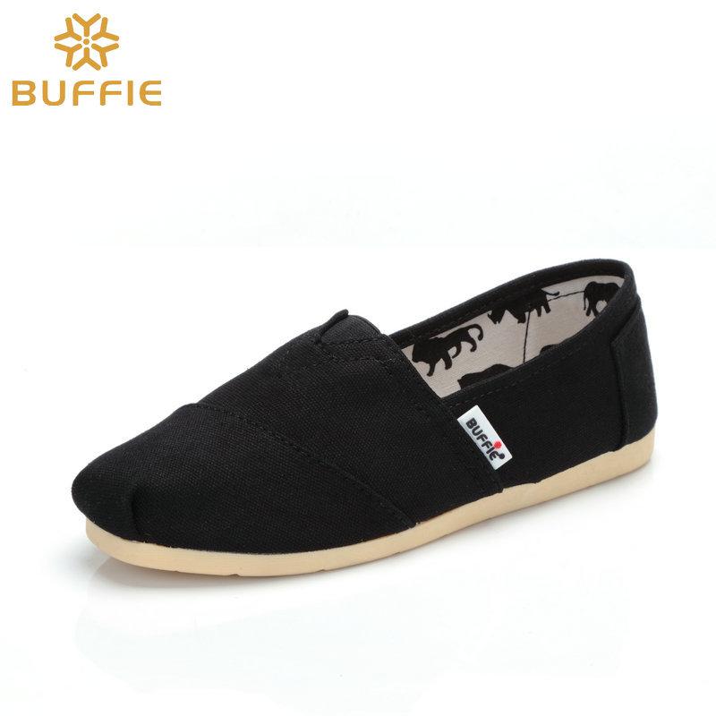 Free shipping, flat-soled cloth shoes are comfortable and casual, solid color canvas surface, low-top square head, light, wear-resistant and non-sl