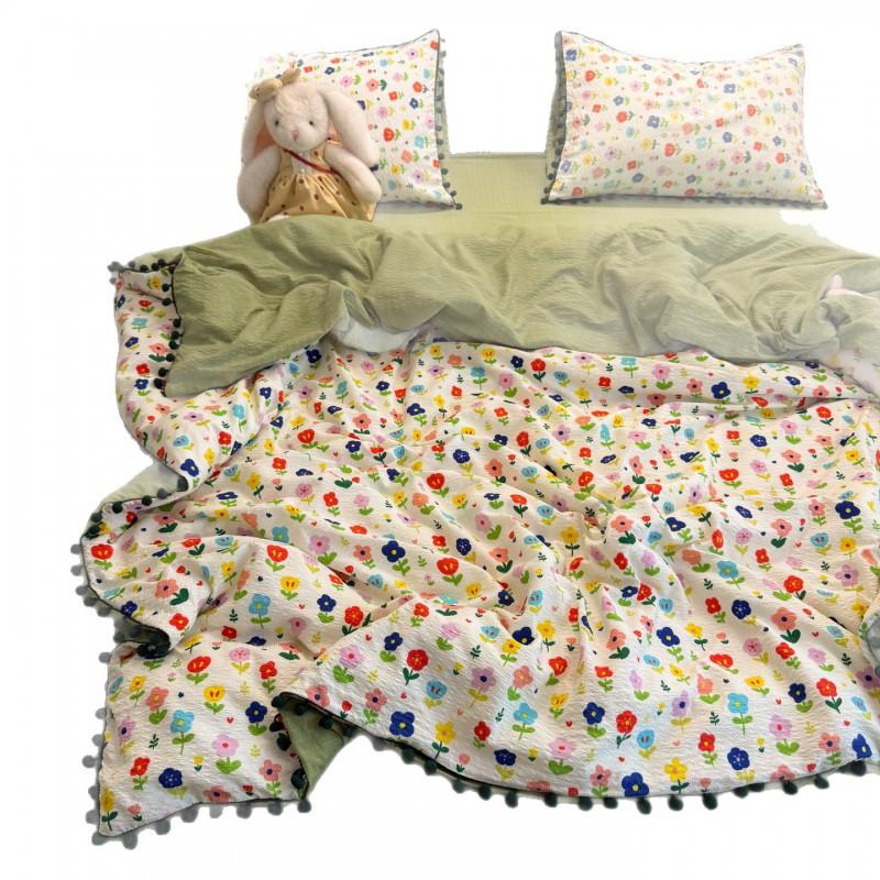 2026 A-Class Skin-Friendly Puff Cotton Bedding Set Soft Duvet Cover Bed Sheet Pillowcases