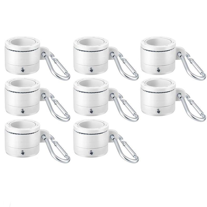 

ABWR-8Pcs Plastic Flag Pole Rings With Bearings 360 Degree Rotating Anti Wrap Flag Mounting Ring For 0.76-1.0In Flag Pole белый