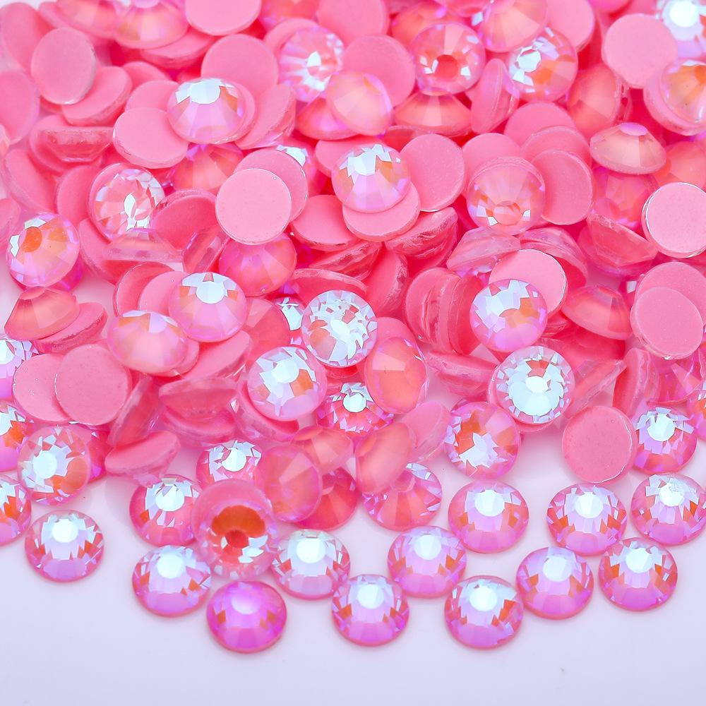 Diamante Fluorescente Morbido Vetro Aurora Strass al Vetro Neon, Gioielli Luminosi per Nail Art Accessori per Unghie Cellulari