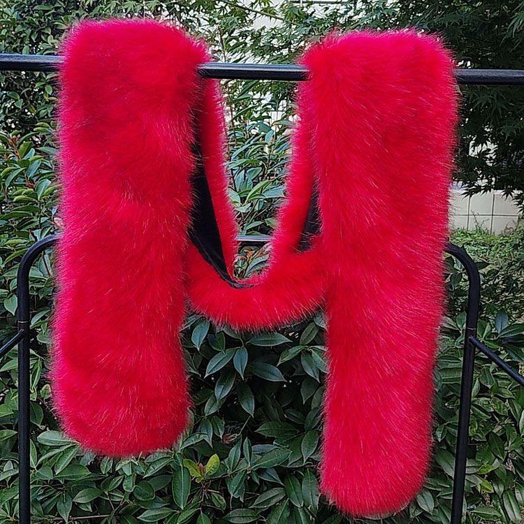 Long Catwalk Scarf Shawl Neck Scarf High-end All-in-onenew Arrivalheattechthickened Imitation Fur Women's Scarf