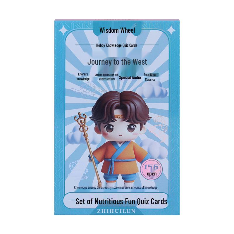 Educational Fun Q&A Cards: Four Great Novels for Kids - Idiom Solitaire & Mahjong Game