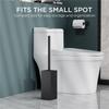 Freestanding Toilet Brush and Holder Stainless Steel Toilet Bowl Brush for Bathroom Toilet Accessories Enduring