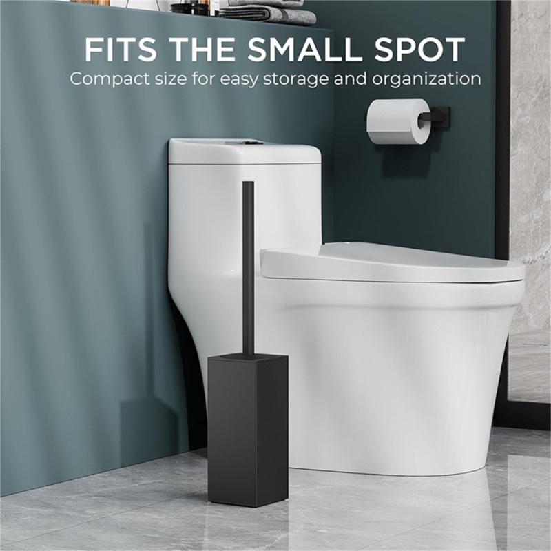 Freestanding Toilet Brush and Holder Stainless Steel Toilet Bowl Brush for Bathroom Toilet Accessories Enduring