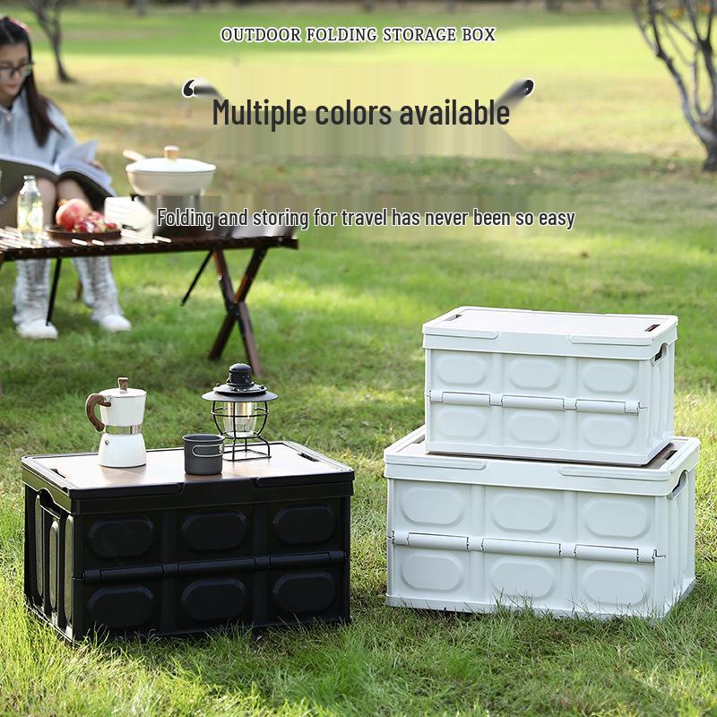 Golden Cat Outdoor Folding Storage Box for Camping & Car Trunk