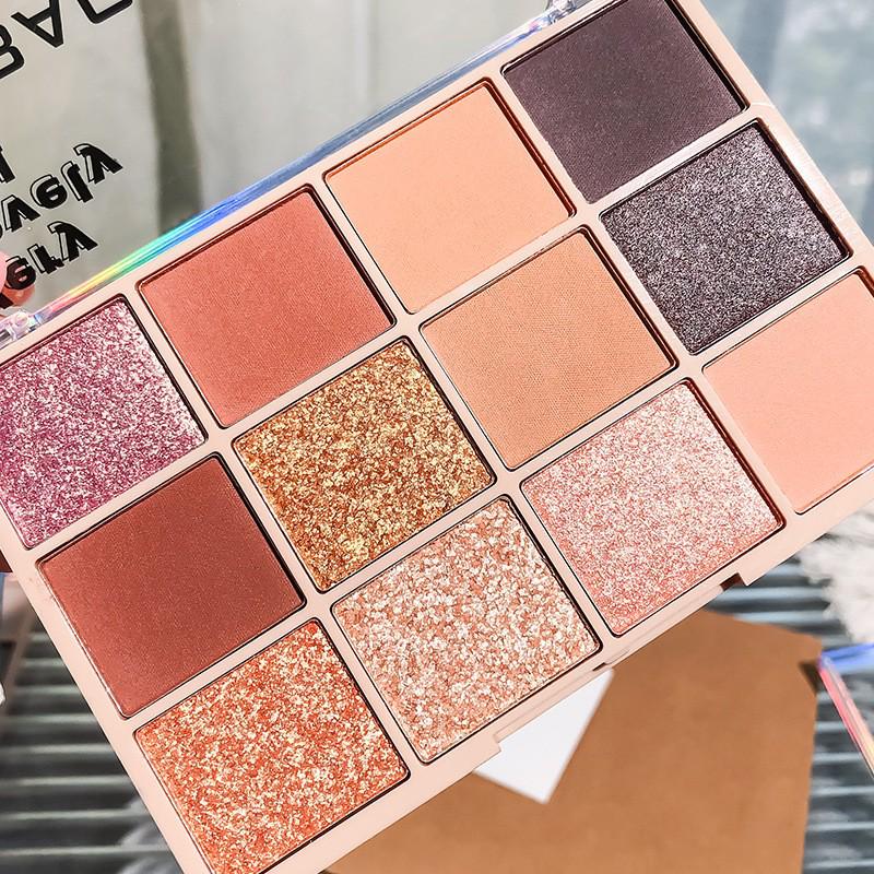 Versatile Multi-Color Eyeshadow Palette: Contour, Highlight & Matte Shimmer Earth Tones