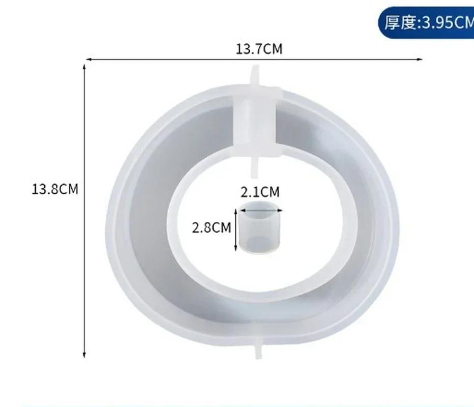 

1 Pcs Epoxy Resin Crystal Glue Mold Oval Square Hydroponics Test Tube Flower Nursery Table Vase Silicone Mold Epoxy Resin Molds