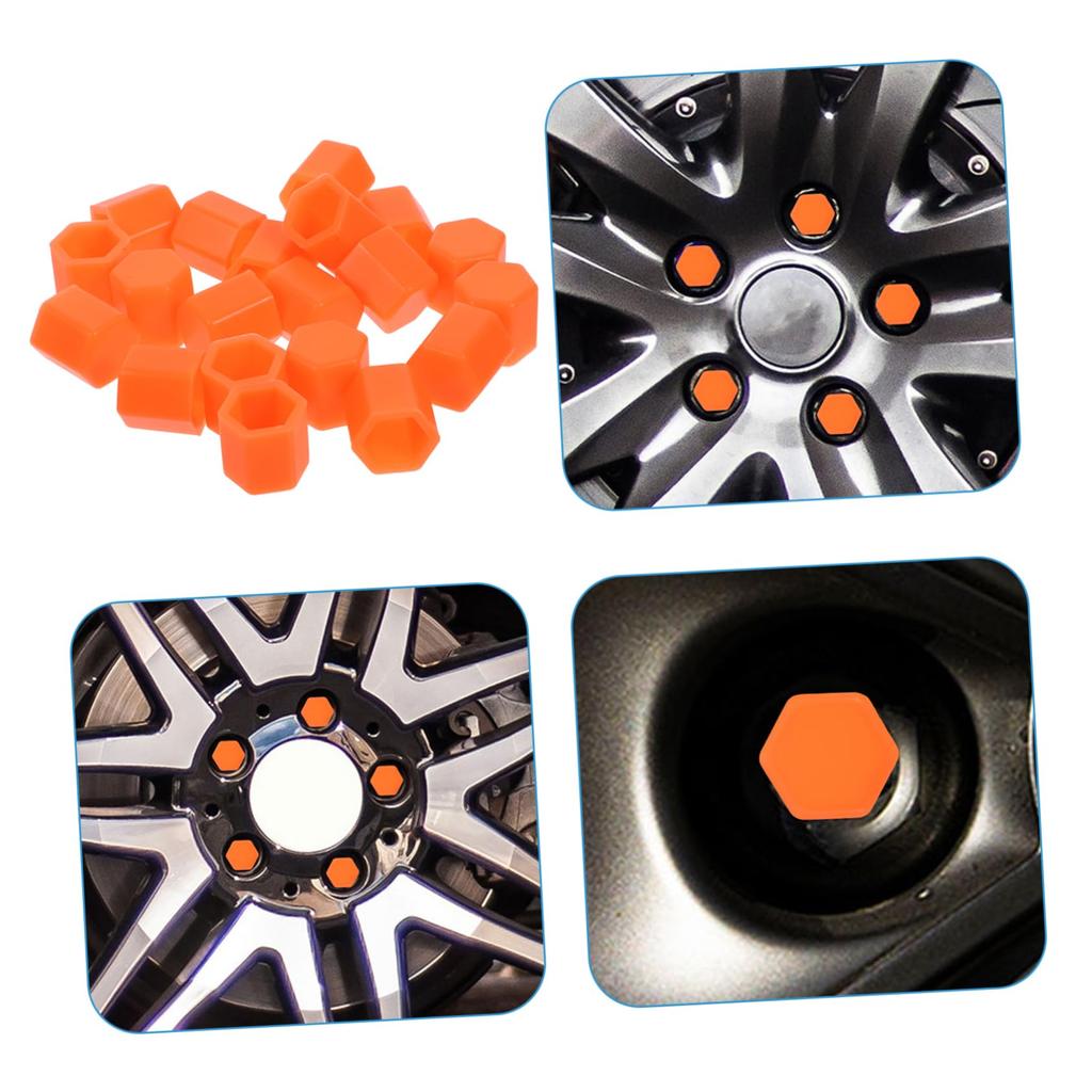 ETHZZLE Silicone Car Wheel Nut Cover 15mm Glow In the Dark Wheel Lug Nut