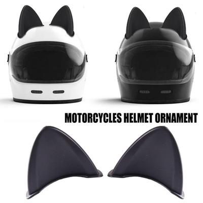Decoração universal para capacete de orelhas de gato, motocicleta, carro elétrico, estilo de direção, adesivos fofos para orelhas de gato, decoração, acessórios para capacete