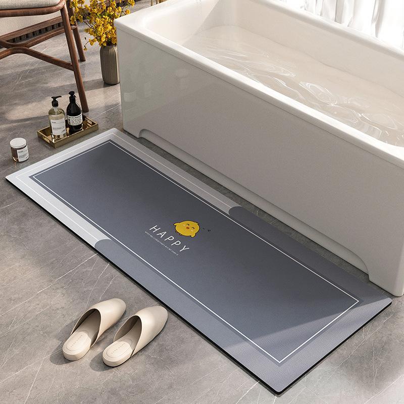 Light Luxury Diatom Mud Floor Mat, Non-Slip And Absorbent Toilet, Bathtub Mat, Dirt-Resistant And Easy To Take Care Of, Washable Bathroom Floor Mat