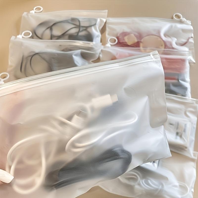 10pcs Travel Storage Bags Multifunctional Storage Cosmetic Bags Travel Toiletry Bags Zipper Pouch for Sorting Clothes Organizers