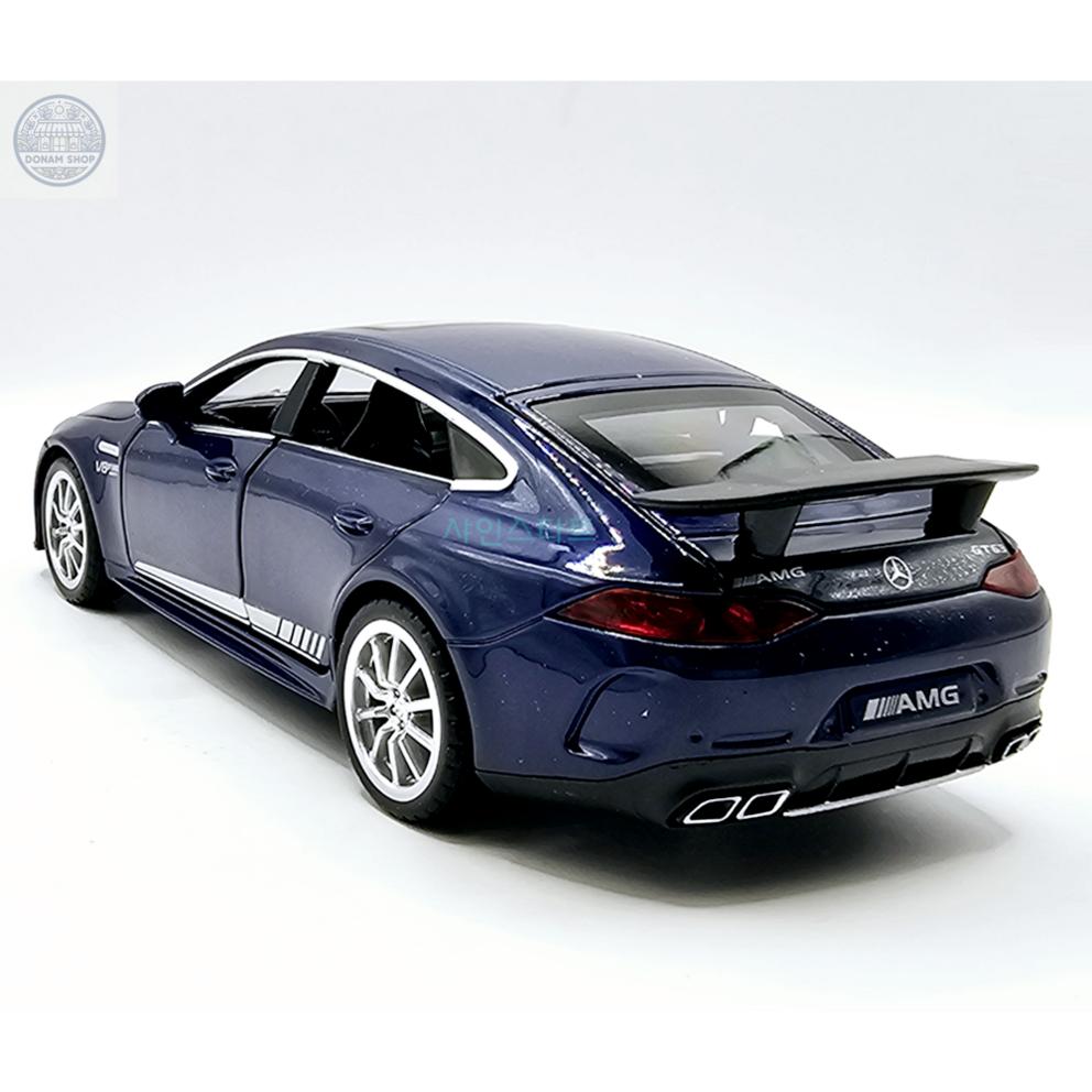 Mercedes-Benz AMG GT63 viertürige Limousine 1:32 Druckguss-Modellauto, Marineblau