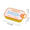 3D Printed Necklace Earring Fishbone Storage Box Sardine Tin Jewelry Box Organizer for Rings Earrings Necklaces DIY Gift
