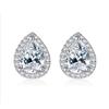 Luxury Pear-Shaped Diamond & Cubic Zirconia Stud Earrings - Hot Selling Creative Water Drop Design