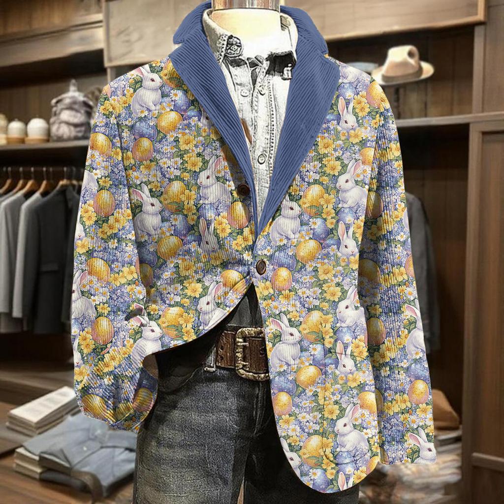 Men's Business Casual Carnival Corduroy Jacket
