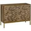 Modernes Eingangsschrank mit goldenen Verzierungen und Stahlbeinen, 99x39x75,5cm